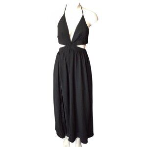 Black Cut Out Maxi Dress